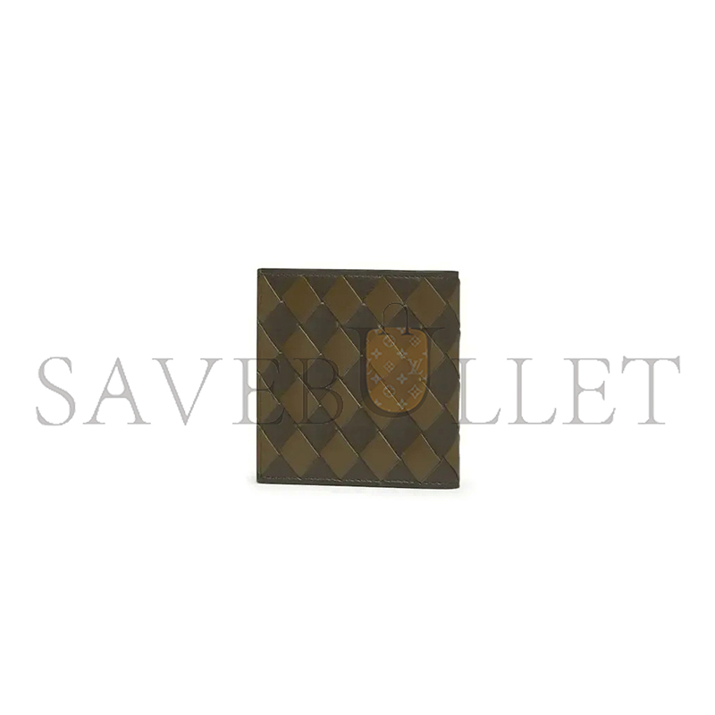 BOTTEGA VENETA BICOLOR INTRECCIATO BIFOLD WALLET (11*9.5*1cm)